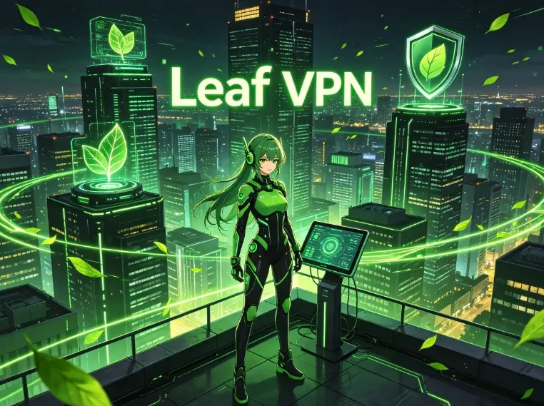 Leaf VPN 宣传配图，本页为第三方整理页